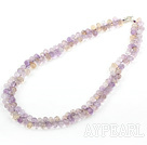 Wholesale Natural Faceted Drop Shape Ametrine Necklace with Sterling Silver Clasp