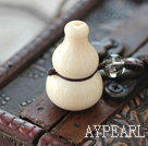 Wholesale Natural Corozo Nut Cucurbit Shape Pendant Necklace