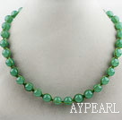 Fashion Style Round 10mm Aventurine Beaded Woven Drawstring Necklace
