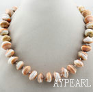 Single Strand UFO Shape Sun Shellfish Necklace