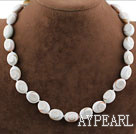 Single Strand Oval Shape Sun Shellfish Necklace