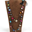 Assorted Multi Color Pearl Shell Long Style Necklace