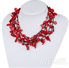 Wholesale Assorted Multi Strands Red Coral Necklace