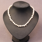 Simple Trendy Style Natural White Potato Pearl Necklace