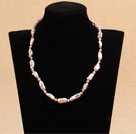 Best Mother Gift Graceful Natural Purple Rebirth Pearl Party Necklace