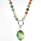 Wholesale Peacock Agate Pendant Necklace for Women