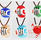 6 Pcs Tropical Fish Perfume Bottle Pendant Necklaces ( Random Color and Shape )