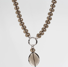 Wholesale Fashion Style Natural Smoky Quartz Pendant Necklace