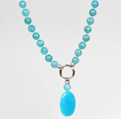 Wholesale Sponge Kyanite and Blue Ore Pendant Necklace