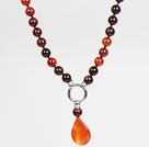 Wholesale Visional Agate Stone Pendant Choker Necklace
