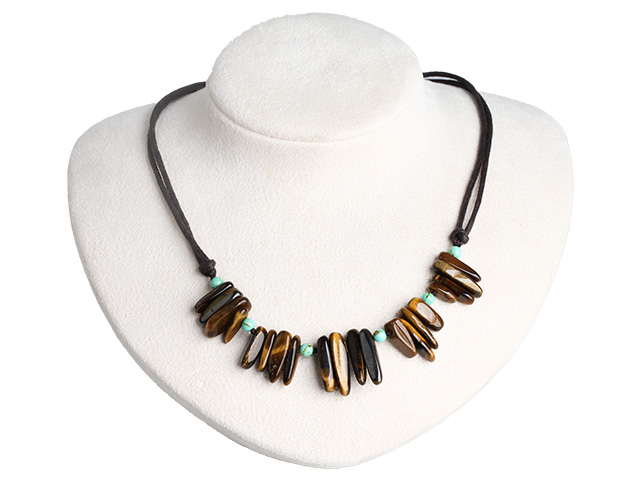 Eye-of-the-eye necklace with long side holes
