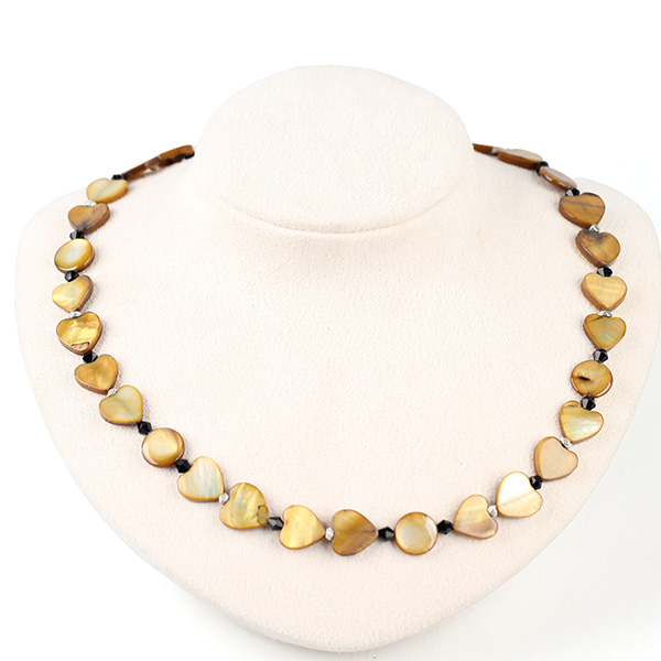 Wholesale Vintage shell black onyx necklace