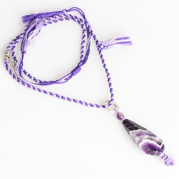 Brazilian amethyst pendant necklace
