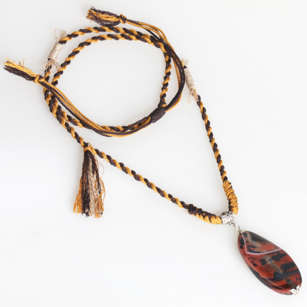 Vintage Dream Agate Pendant Necklace