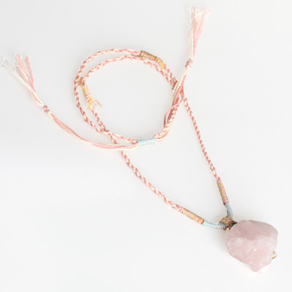 Hibiscus stone rough (unpolished) pendant necklace 35-50g (different weights and different prices)