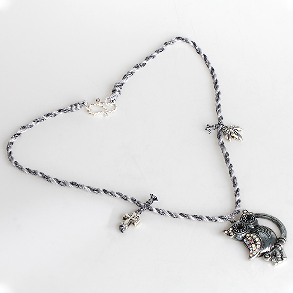 Vigil owl pendant necklace