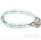 Wholesale Classic Design Faceted Blue Crystal Stretch Bangle Bracelet