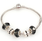 Fashion Style Gray Colored Glaze Charm Bracelet Jewelry