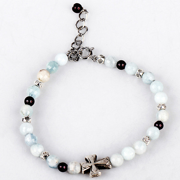 Garnet Blue Treasure Bracelet