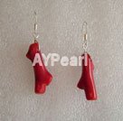 coral earring